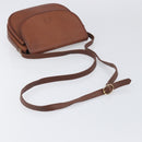 Burberrys Shoulder Bag Leather Brown Gold Auth 199618-7