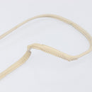 SAINT LAURENT Shoulder Bag Leather Ivory Gold Auth 199619-9