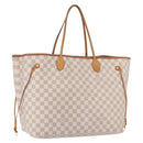 LOUIS VUITTON Damier Azur Neverfull GM Tote Bag N41360 LV Auth 199621-1