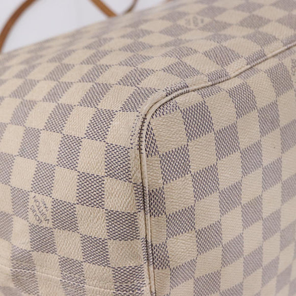 LOUIS VUITTON Damier Azur Neverfull GM Tote Bag N41360 LV Auth 199621