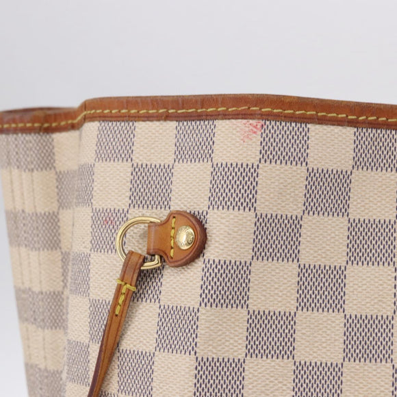 LOUIS VUITTON Damier Azur Neverfull GM Tote Bag N41360 LV Auth 199621