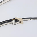 FENDI Zucchino Canvas Mamma Baguette Shoulder Bag Black Gold Auth 199623V-16