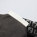 FENDI Zucchino Canvas Mamma Baguette Shoulder Bag Black Gold Auth 199623V-24