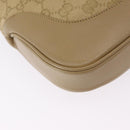 GUCCI GG Canvas Jackie Shoulder Bag Beige Silver 00963 Auth 199624V-17