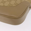 GUCCI GG Canvas Jackie Shoulder Bag Beige Silver 00963 Auth 199624V-18