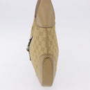 GUCCI GG Canvas Jackie Shoulder Bag Beige Silver 00963 Auth 199624V-4