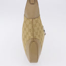 GUCCI GG Canvas Jackie Shoulder Bag Beige Silver 00963 Auth 199624V-5