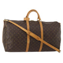 LOUIS VUITTON Monogram Keepall Bandouliere 60 Boston Bag M41412 LV Auth 199628-1