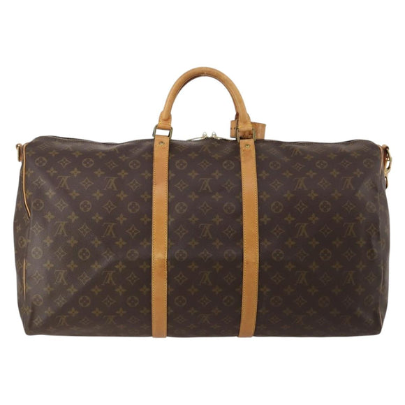 LOUIS VUITTON Monogram Keepall Bandouliere 60 Boston Bag M41412 LV Auth 199628