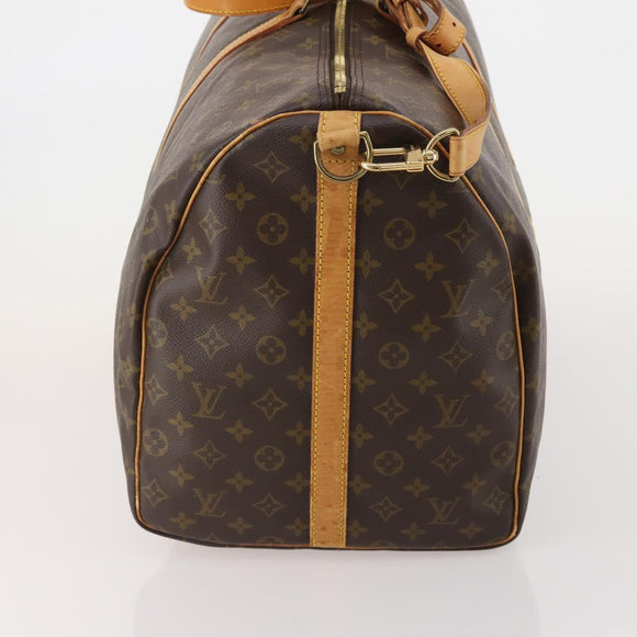 LOUIS VUITTON Monogram Keepall Bandouliere 60 Boston Bag M41412 LV Auth 199628