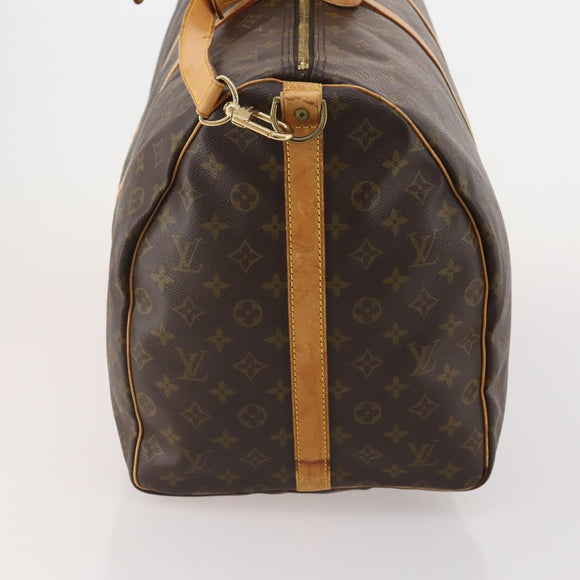 LOUIS VUITTON Monogram Keepall Bandouliere 60 Boston Bag M41412 LV Auth 199628