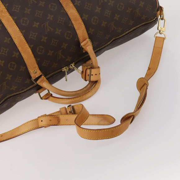 LOUIS VUITTON Monogram Keepall Bandouliere 60 Boston Bag M41412 LV Auth 199628