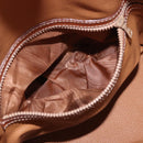 CELINE Macadam Canvas Shoulder Bag PVC Leather Brown Gold Auth 199630-24