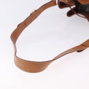 CELINE Macadam Canvas Shoulder Bag PVC Leather Brown Gold Auth 199630-8