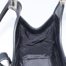 GUCCI GG Canvas Jackie Hand Bag Black Silver 002 1067 Auth 199636V-20