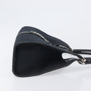 GUCCI GG Canvas Jackie Hand Bag Black Silver 002 1067 Auth 199636V-3