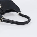 GUCCI GG Canvas Jackie Hand Bag Black Silver 002 1067 Auth 199636V-7