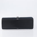 GUCCI GG Canvas Jackie Hand Bag Black Silver 002 1067 Auth 199636V-5