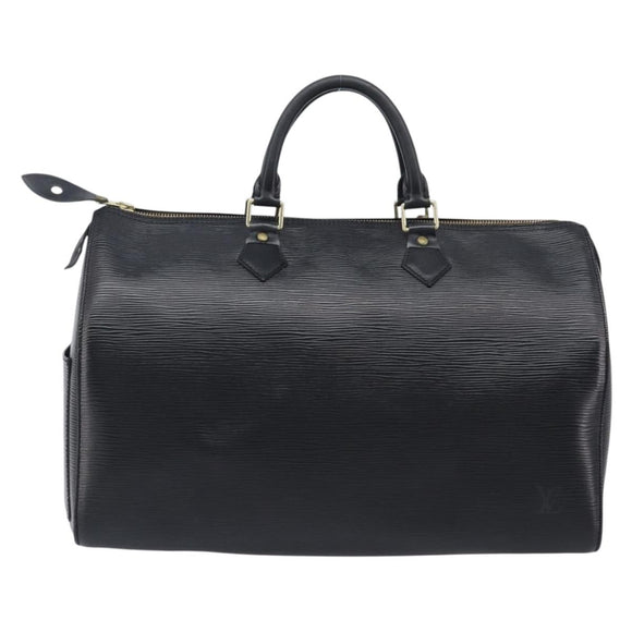 LOUIS VUITTON Epi Speedy 30 Hand Bag Noir Black M43002 LV Auth 199637V