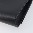 Salvatore Ferragamo Vala Chain Shoulder Bag Leather Black Gold Auth 199639V-13