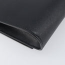 Salvatore Ferragamo Vala Chain Shoulder Bag Leather Black Gold Auth 199639V-14