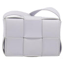 BOTTEGA VENETA MAXI INTRECCIATO Candy Cassette Bag Leather White Auth 199640V-13