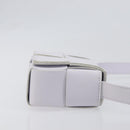 BOTTEGA VENETA MAXI INTRECCIATO Candy Cassette Bag Leather White Auth 199640V-3