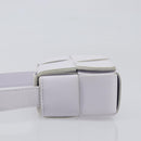 BOTTEGA VENETA MAXI INTRECCIATO Candy Cassette Bag Leather White Auth 199640V-4