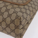GUCCI GG Supreme Web Sherry Line Tote Bag PVC Beige Gold 39 02 003 Auth 199642-16