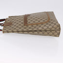GUCCI GG Supreme Web Sherry Line Tote Bag PVC Beige Gold 39 02 003 Auth 199642-6