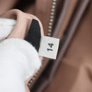 PRADA Gathered Hand Bag Leather 2way Gray Silver Auth 199643V-11