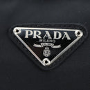 PRADA Shoulder Bag Nylon Black Silver Auth 199644V-19