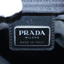 PRADA Shoulder Bag Nylon Black Silver Auth 199644V-21