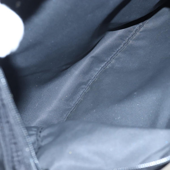 PRADA Shoulder Bag Nylon Black Silver Auth 199644V