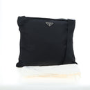 PRADA Shoulder Bag Nylon Black Silver Auth 199644V-12