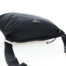 PRADA Shoulder Bag Nylon Black Silver Auth 199644V-6
