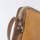 LOEWE Shoulder Bag Leather Brown Gold Auth 199645-10