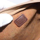 LOEWE Shoulder Bag Leather Brown Gold Auth 199645-11