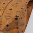 MCM Vicetos Logogram Tote Bag PVC Leather Brown Gold Auth 199646-9
