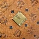 MCM Vicetos Logogram Tote Bag PVC Leather Brown Gold Auth 199646-12