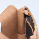 Christian Dior Honeycomb Canvas Shoulder Bag PVC Black Gold Auth 199648-19