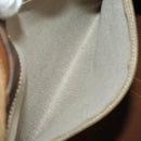 CELINE Macadam Canvas Boston Bag PVC Leather Brown Gold Auth 199652A-23