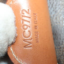CELINE Macadam Canvas Boston Bag PVC Leather Brown Gold Auth 199652A-24