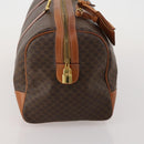 CELINE Macadam Canvas Boston Bag PVC Leather Brown Gold Auth 199652A-5