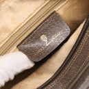 GUCCI GG Supreme Web Sherry Line Bag PVC Beige Gold 93 02 049 Auth 199656-15