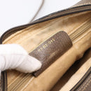 GUCCI GG Supreme Web Sherry Line Bag PVC Beige Gold 93 02 049 Auth 199656-23