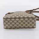GUCCI GG Supreme Web Sherry Line Bag PVC Beige Gold 93 02 049 Auth 199656-9