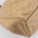 GUCCI GG Canvas Guccissima Tote Bag Leather Beige Gold 211944 Auth 199658V-13
