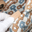GUCCI GG Canvas Guccissima Tote Bag Leather Beige Gold 211944 Auth 199658V-22