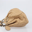 GUCCI GG Canvas Guccissima Tote Bag Leather Beige Gold 211944 Auth 199658V-5